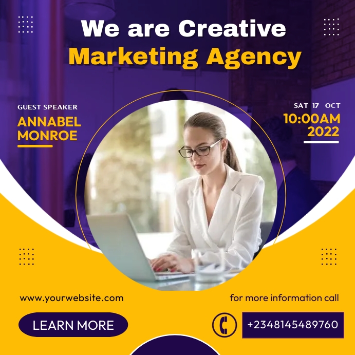 CORPORATE POSTER (11) Wpis na Instagrama template