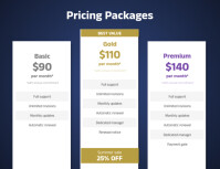 Corporate Pricing List Packages Flyer Design Template | PosterMyWall