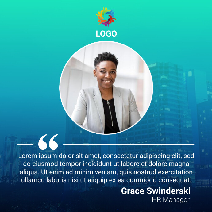 corporate quote message template | PosterMyWall