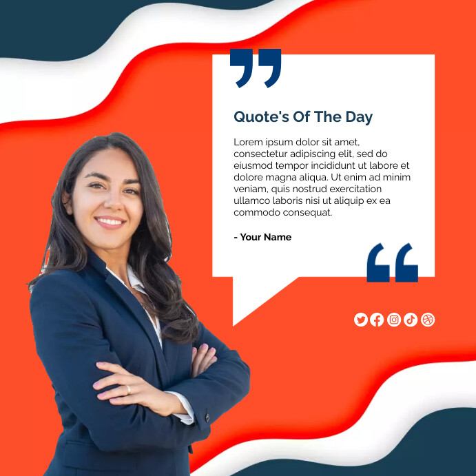 Corporate Quote Template Instagram Post