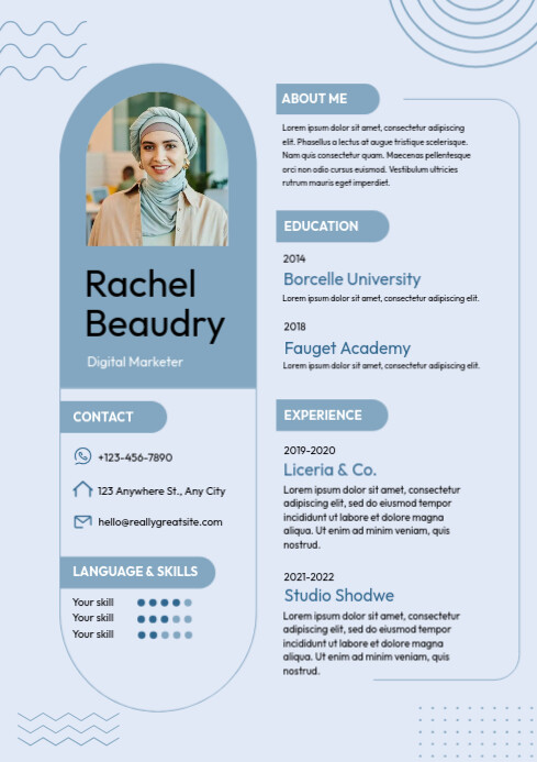 Copy of Corporate Resume Template | PosterMyWall
