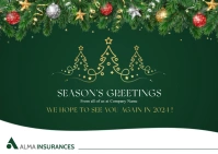 corporate season greetings holiday postcard t A6 template