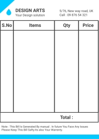 Bill Book Using Template bill book invoice design template | PosterMyWall