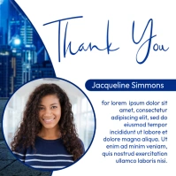 Corporate Thank you card template โพสต์บน Instagram