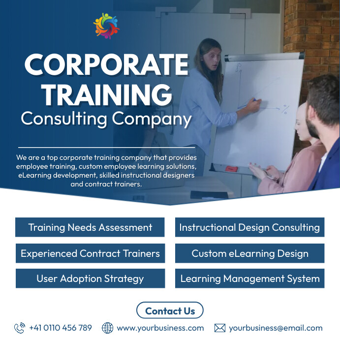 Copy of corporate training company | PosterMyWall