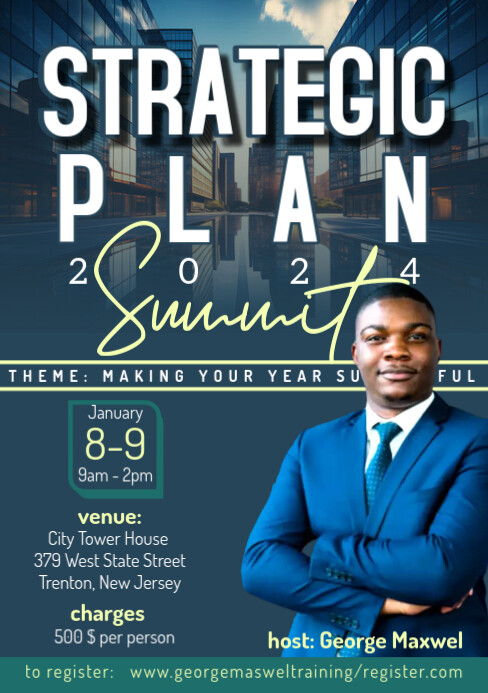 CORPORATE TRAINING EVENT SUMMIT POSTER FLYER Template | PosterMyWall