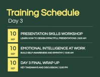 Green Corporate Training Schedule 传单(美国信函) Template - Page 4