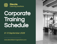 Vert Corporate Training Schedule Iflaya Template - Page 1
