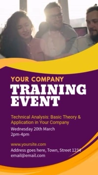 Corporate Training Video ad Template Digital Display (9:16)