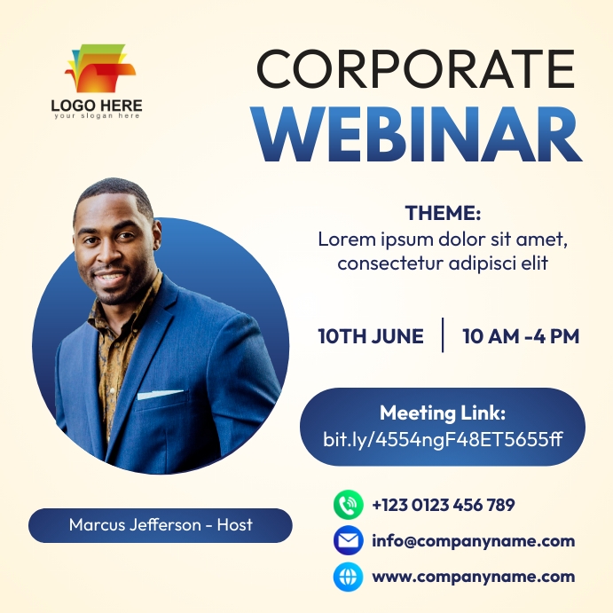 corporate webinar flyer Template PosterMyWall corporate webinar flyer Template PosterMyWall