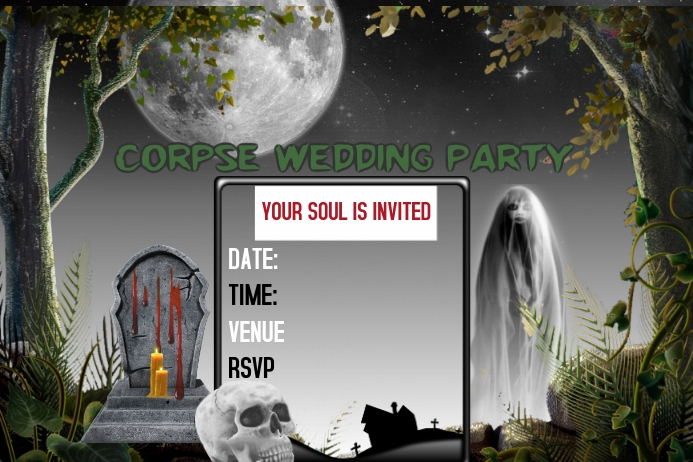 CORPSE WEDDING Template | PosterMyWall