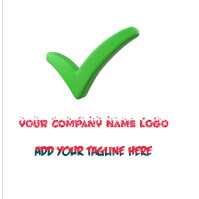 Correct sign logo template