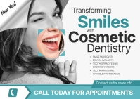 Cosmetic Dental Post Postcard template