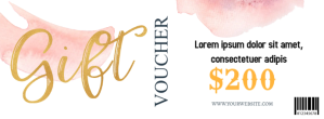 Cosmetic Gift Voucher Copertina Facebook template