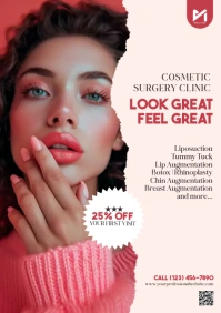 Cosmetic Surgery Clinic Flyer A4 template