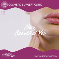 Cosmetic Surgery Clinic Video Ad Kvadrat (1:1) template