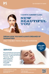 Cosmetic Surgery Clinic Promo Video Template โปสเตอร์