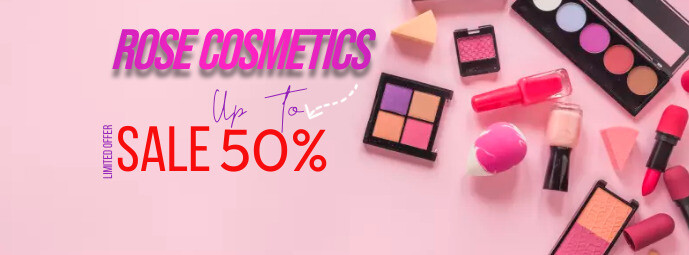 Cosmetics Blog Cover cosmetics FB cover page Template | PosterMyWall