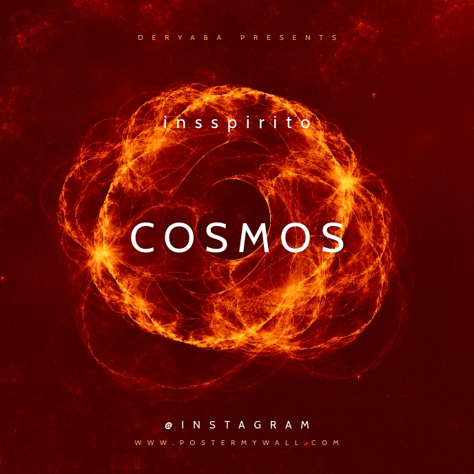 Cosmos Space CD Cover Template PosterMyWall