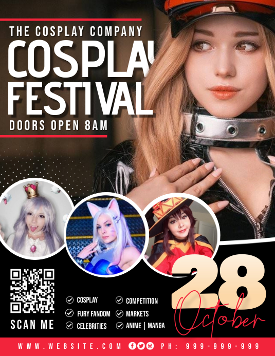 Copy of Cosplay Festival Poster PosterMyWall