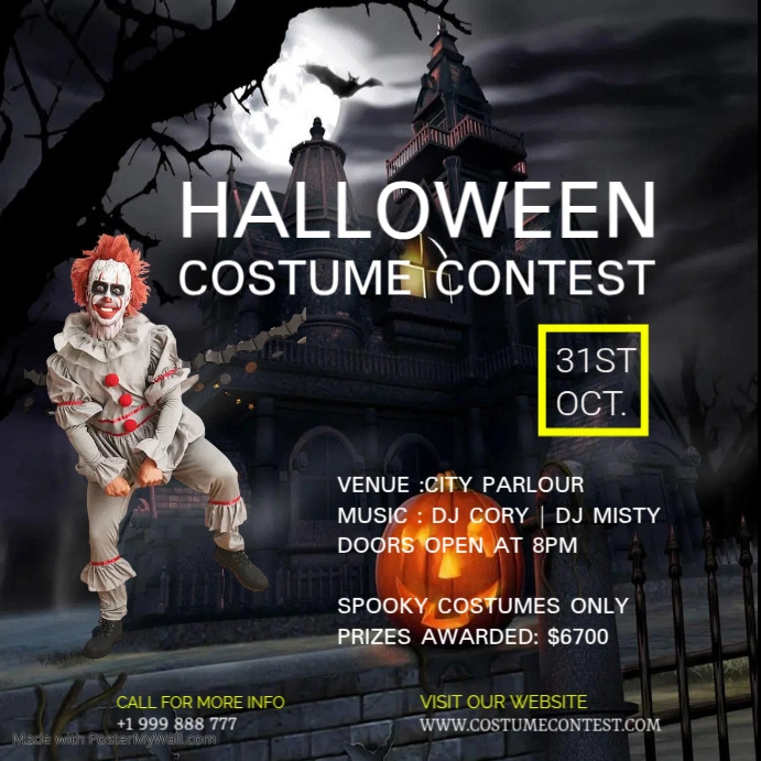 Costume Contest Template PosterMyWall
