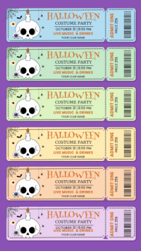 Costume Party Admission Ticket (Editable) Instagram Story template
