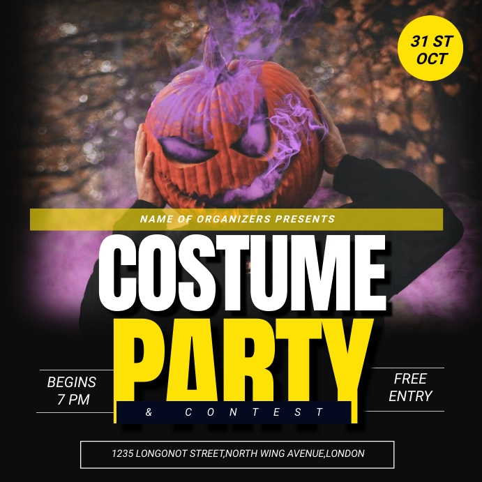 Image 7 for Halloween Costume Party Flyer Templates