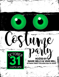 costume party flyer
