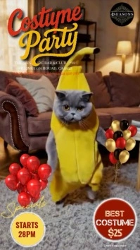 Costume Party Invitation template Historia de Instagram