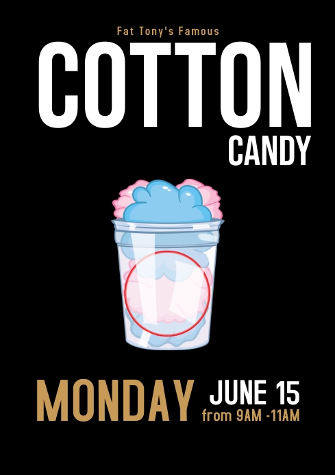 Cotton Candy (1) A4 template