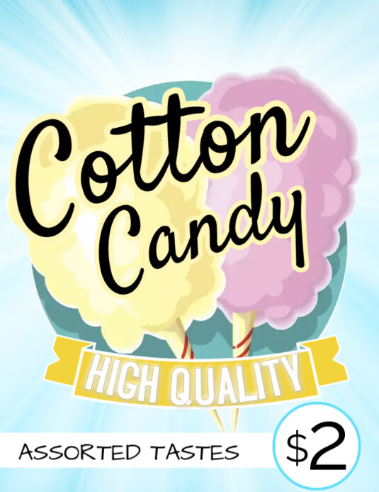 COTTON CANDY Template PosterMyWall