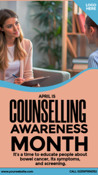 Brown Counselling Awareness Month Instagram-Story Template