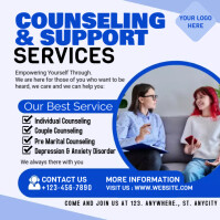 COUNSELING SUPPORT SERVICES Template | PosterMyWall