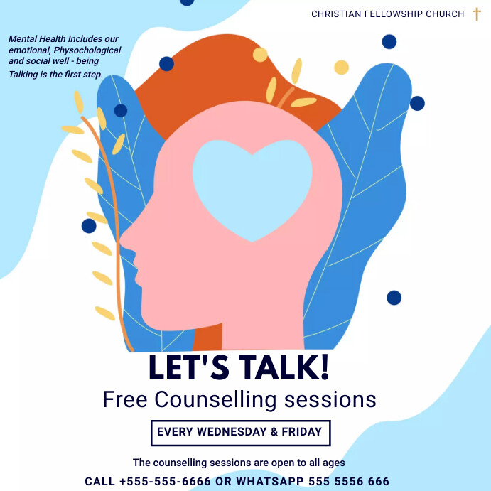 COUNSELLING SERVICES Instagram Post template