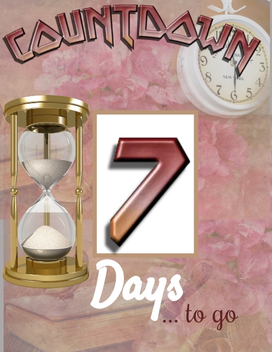 Count Down Flyer (US Letter) template