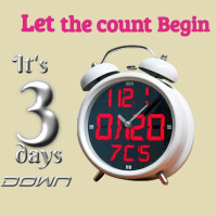 Count down design Instagram Plasing template