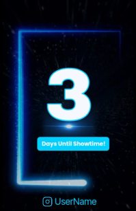 Black Countdown to Event Tabloid Template