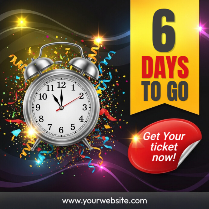 Countdown Week Post Count Down Instagram Post Template | PosterMyWall