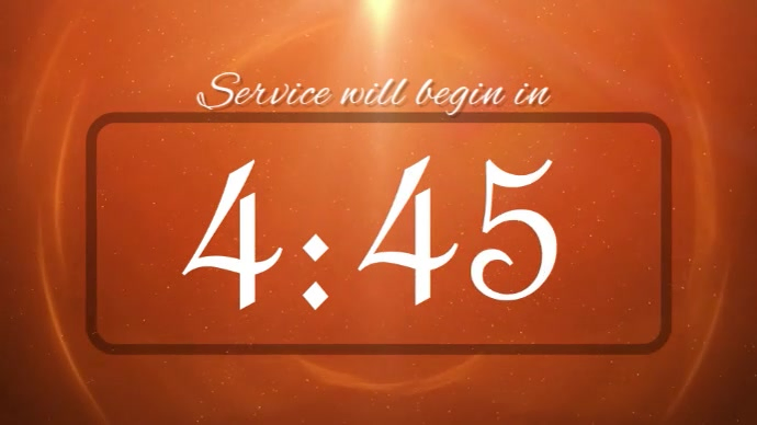Service Countdown Template | PosterMyWall