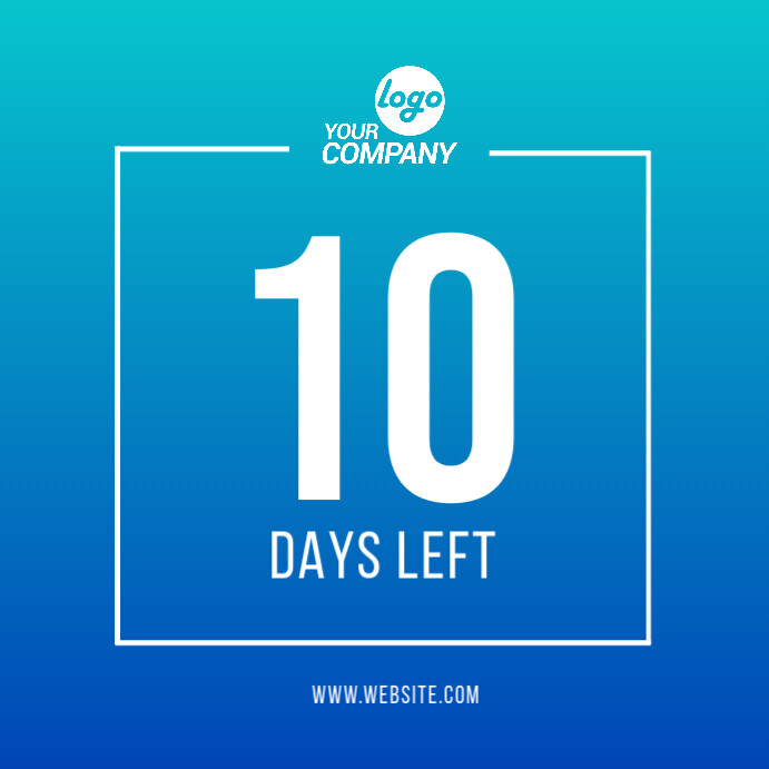 Stock Countdown Example Copy of Countdown Design | PosterMyWall
