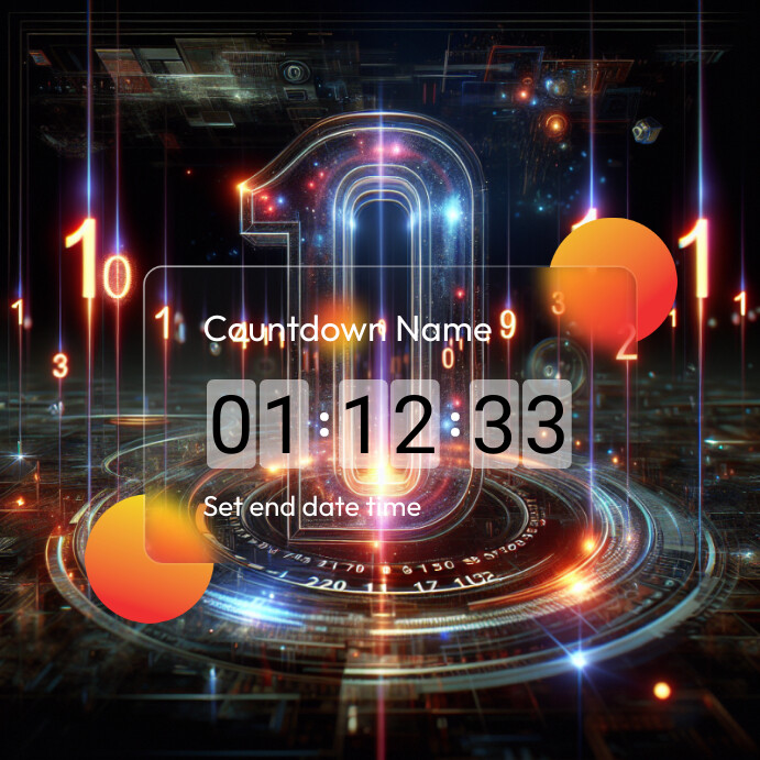 Countdown Instagram Post template