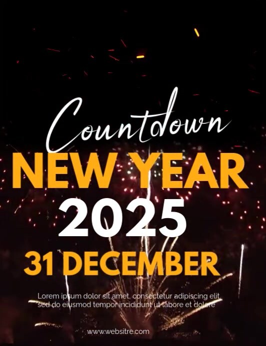 Countdown Flyer (US Letter) template