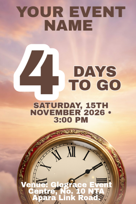Copy of Countdown Event Poster | PosterMyWall