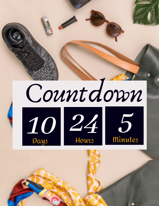 Plantilla de Countdown Flyer | PosterMyWall