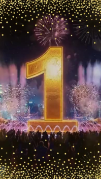 Countdown from 10 to Happy New Year 2026 Reel Instagram template