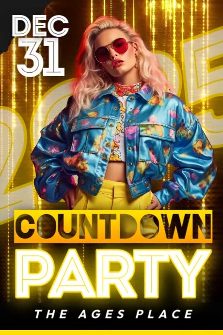Countdown Party NYE25 Template | PosterMyWall