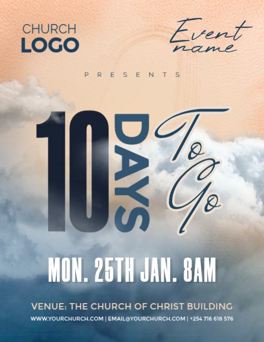 Countdown Day Poster Examples Countdown poster for an event Templat | PosterMyWall