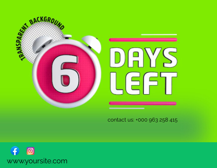 Countdown template Flyer (US Letter)