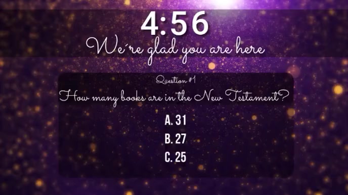 countdown timer trivia Pantalla Digital (16:9) template