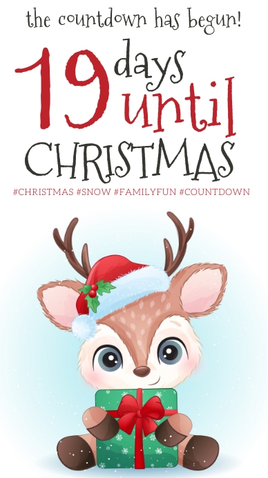countdown to christmas design template Instagram Story